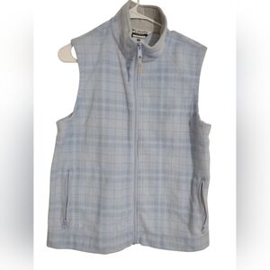 Columbia‎ Blue Fleece Vest Jacket 1X Classic Warm Outdoors